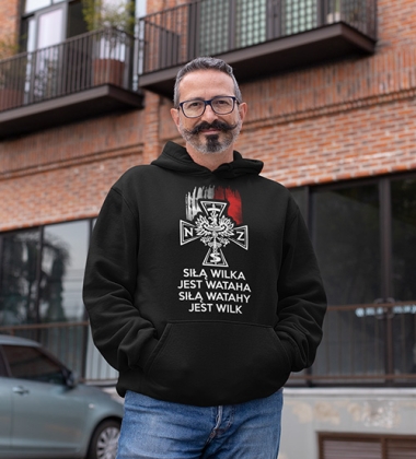 Bluza z kapturem  SIŁĄ WILKA